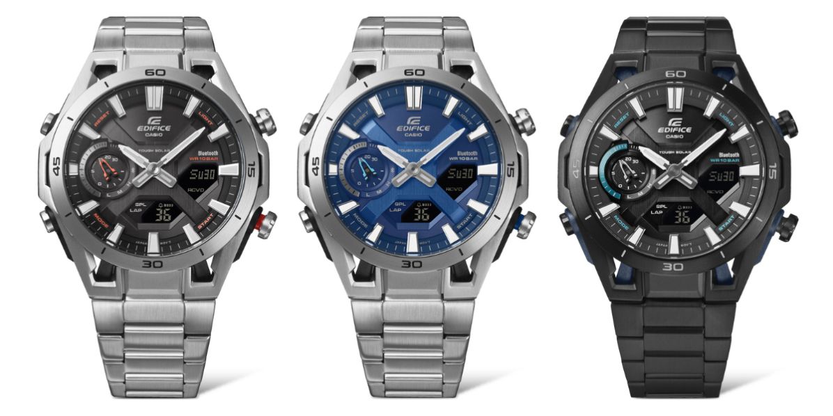 A Casio lança o relógio mecânico semi-inteligente 'Edifice'.