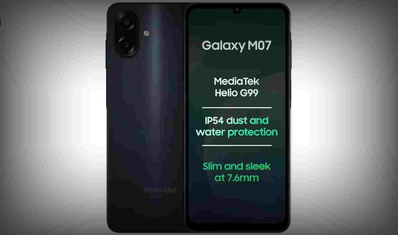 O Samsung Galaxy M07 é lançado na Índia: com MediaTek G99 e 6 anos de atualizações de segurança, com