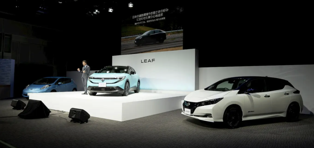 A Nissan revela o novo LEAF B5, mais acessível.